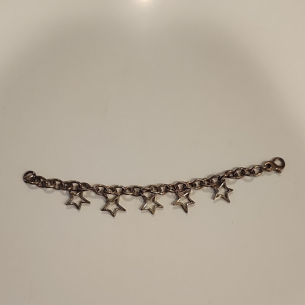 Sterling Silver Star Charm Bracelet